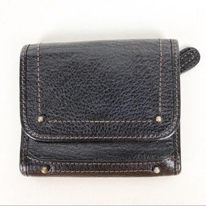 Banana Republic black leather wallet